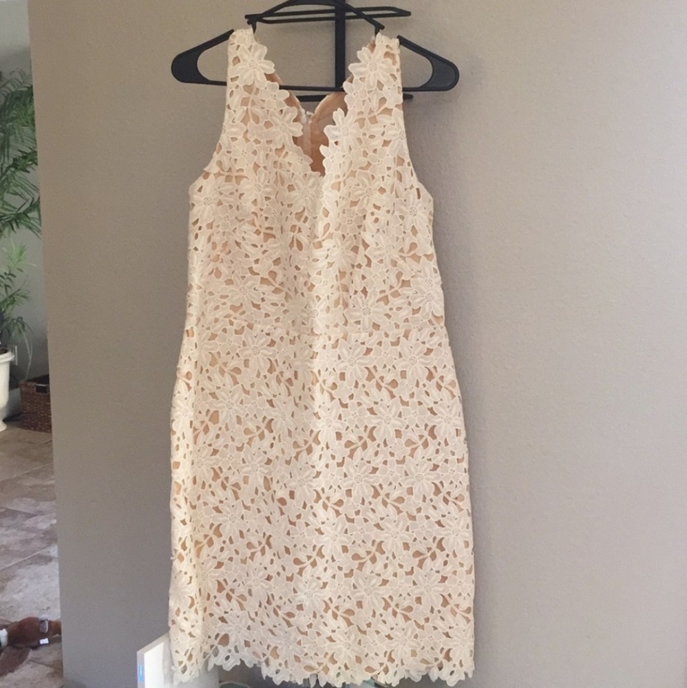 White Lace Loft Dress